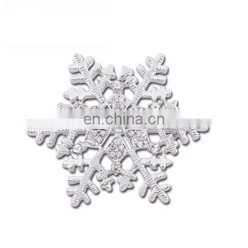 big snowflake brooch dazzling rhinestone snow flake festive winter pin