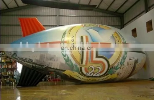Flying Blimps Helium Balloon,Inflatable Flying Commercial airship/airplane/aircraft
