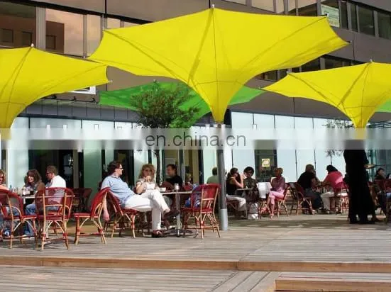 LED beach tulip umbrellas, Yellow square Outdoor umbrellas for customized