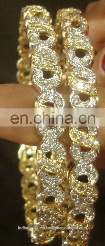 Cubic zircon jewelry bangles manufacturer, Cubic zircon jewellery bangle exporter