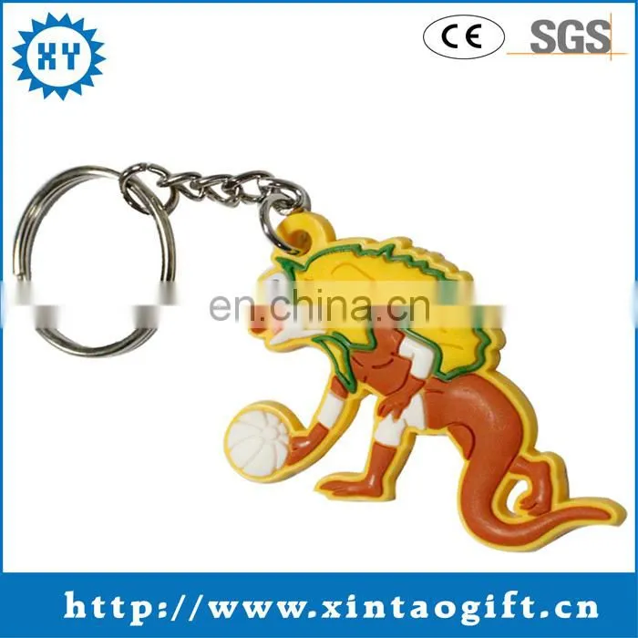 High quality custom soft pvc rubber keychain