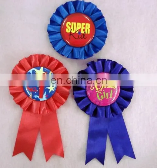 Guangzhou factory product ribbon button badge , Tin button badge