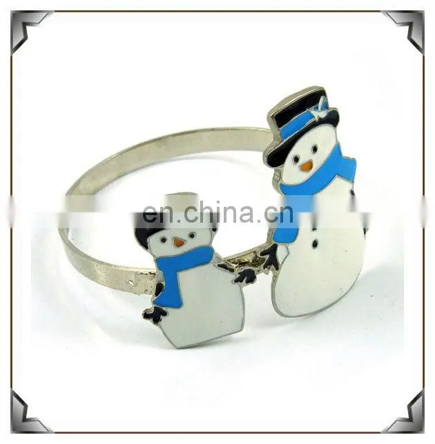 Metal Snowflakes Napkin Ring for Christmas