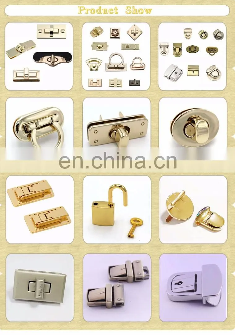 Great Quality Vintage Style Bag Lock Briefcase Latch Classics Metal Locks For Handbags