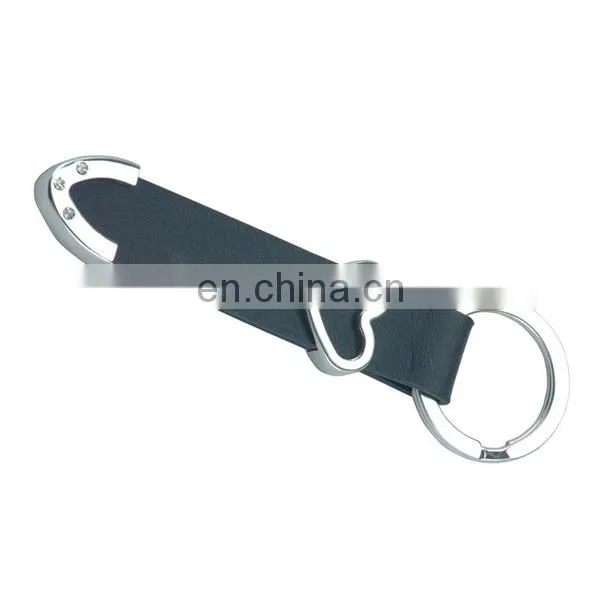 WHOLESALE HIGH QUALITY MADE IN CHINA STAR LEATHER KEYCHAIN