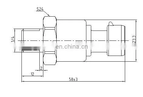 3V pressure transmitter low consumption pressure transmitter