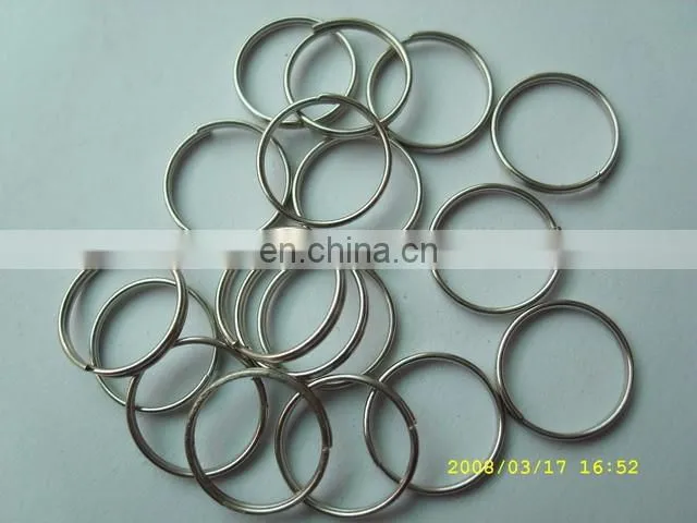 Wholesale custom stainless steel metal ring for luggage tags
