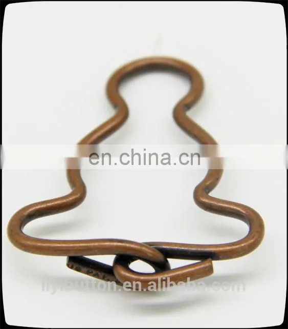customized brass belt buckle for decoration, garment buckle