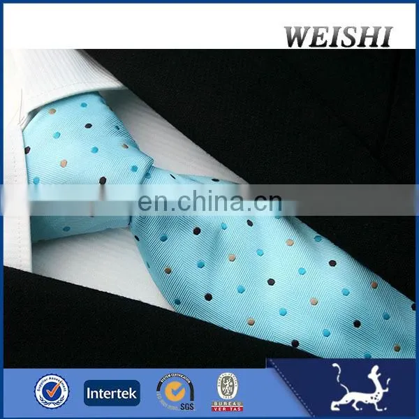 Silk Navy and White Dot Casual Mens Tie