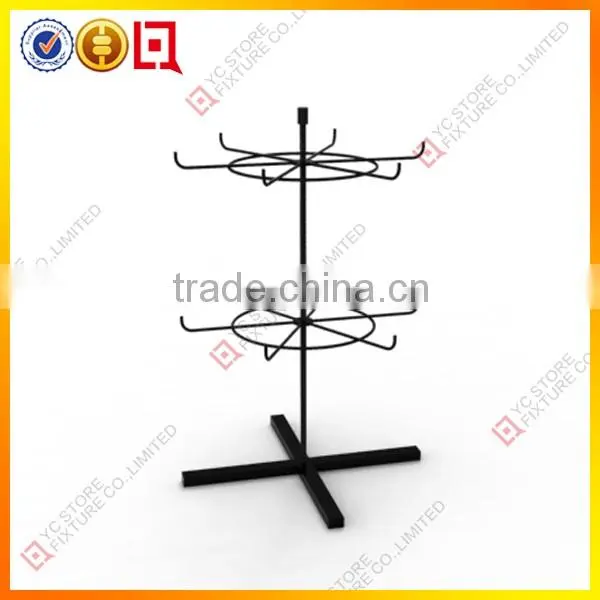 Double-side sock portable small cardboard counter display stands