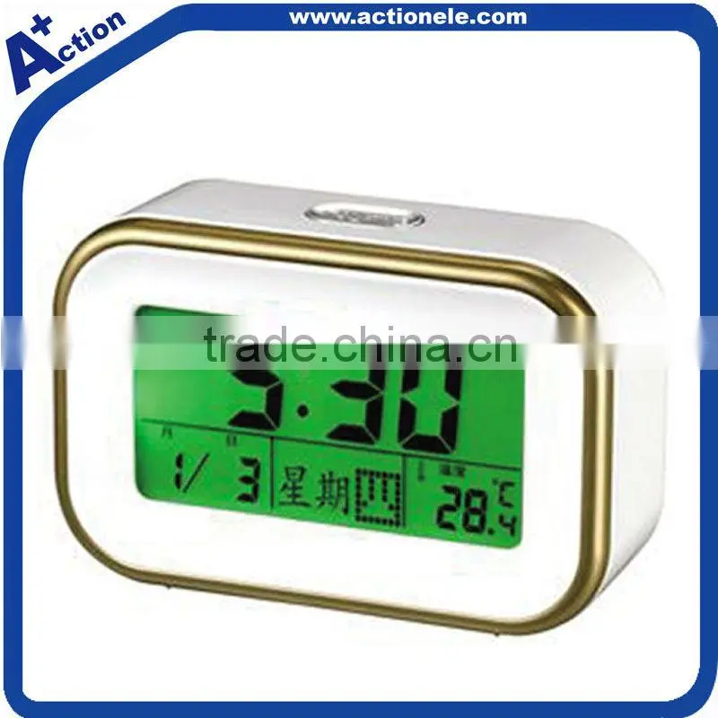 sound controlled clock with talking