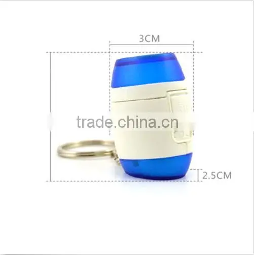 Laser Projector Clock Mini Light Time Digital Protable Keychain LED