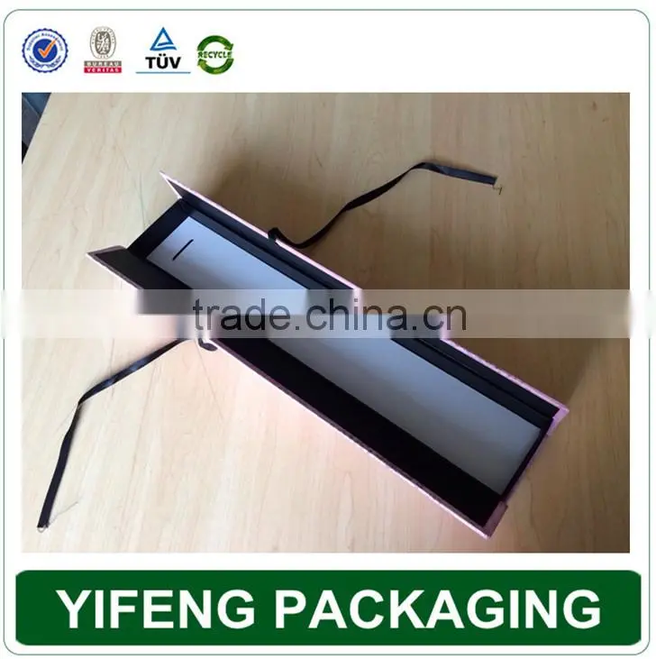 Luxury Design Paper Packaging Human Hair Boxes With Ribbon