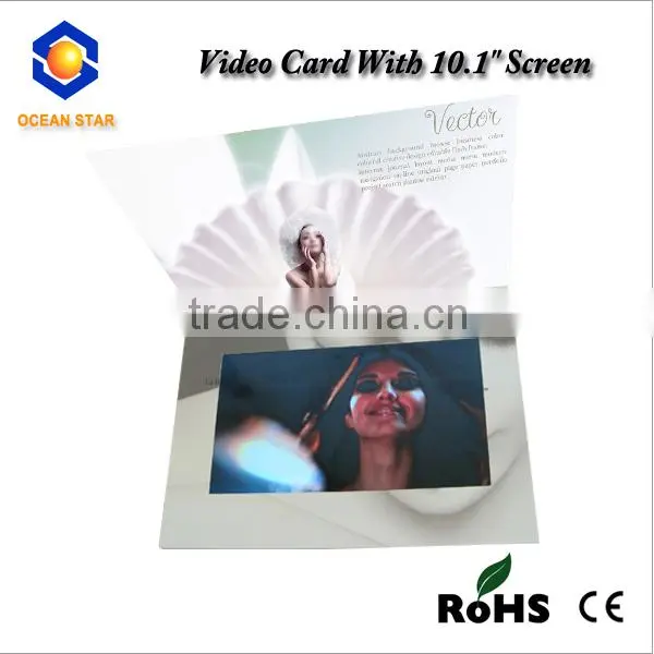 Most popular video postcard handmade video brochure card