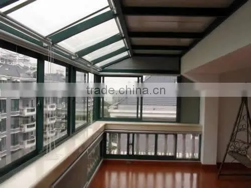 aluminium terrace glass sunroom modern style for house