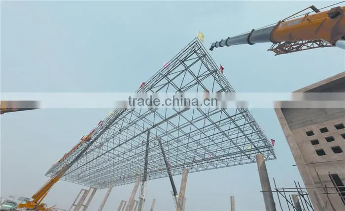 Economic space frame steel structure petrol station