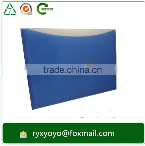 promotional a4 size pp plastic popper document wallet with back pocket