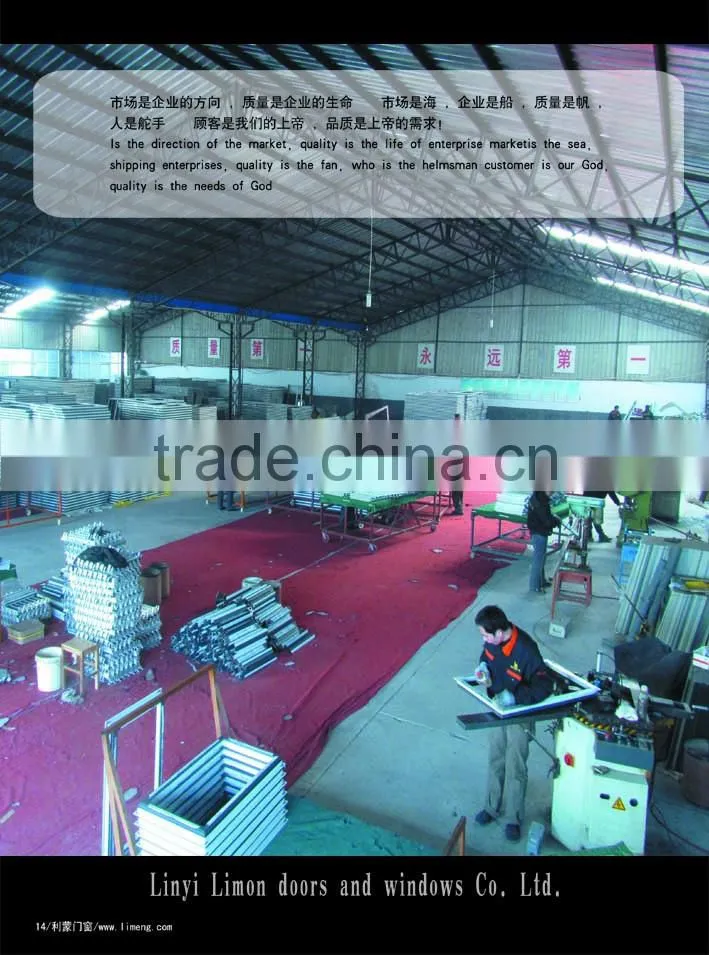 Aluminum Wood Grain Powder Coating Awning Window with Thermal Break