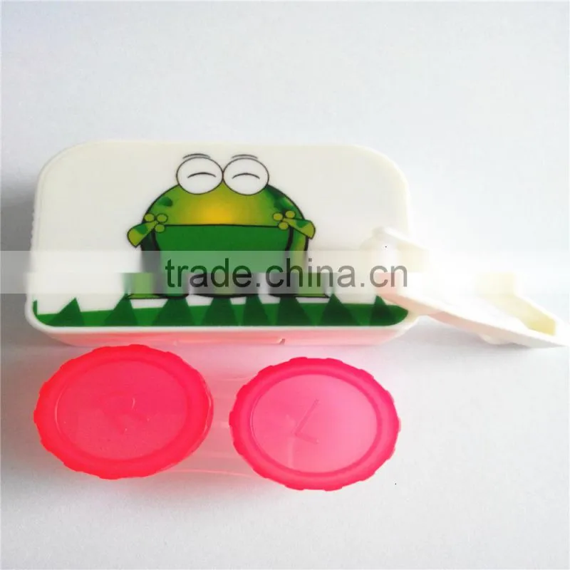 cartoon contact lens case, cute case contact for girl