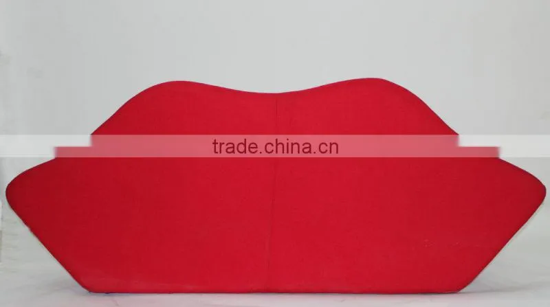 Home furniture living room red lip sofa