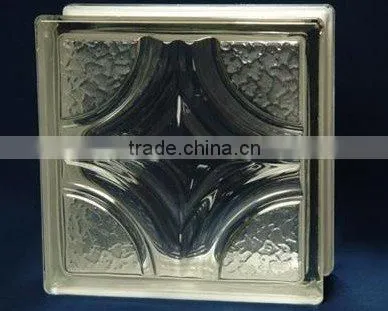 white clear glass brick for decoration
