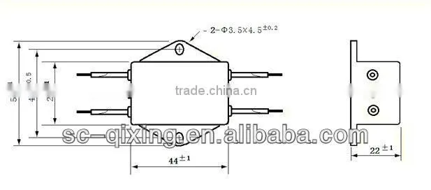 QXLB2123-2 stage AC power noise filter