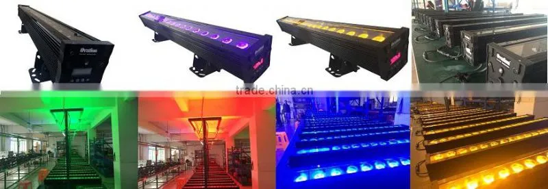 CE Product Certification rgbwa+uv led bar light 18pcs 12W 6in1 stage lighting
