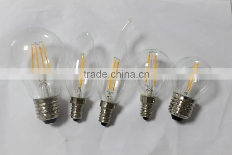 TUV CE ROHS ERP A60 E27 4W 480LM 360 degree led filament bulb