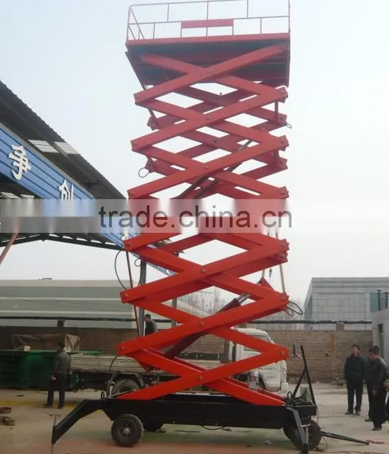 1.35~9m, 0.3 ton air hydraulic motorcycle lift table /double scissor lift table /small scissor lift table