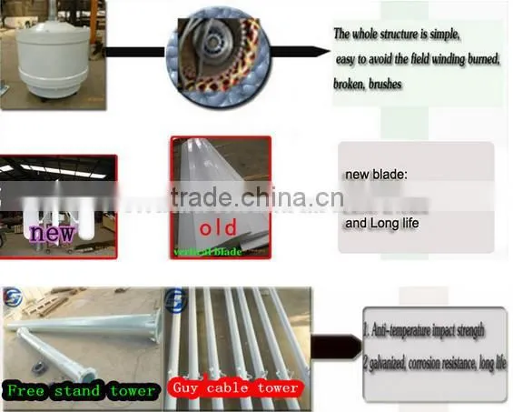 Cheap 50KW China Vertical Axis Wind Permanent Magnet Generator