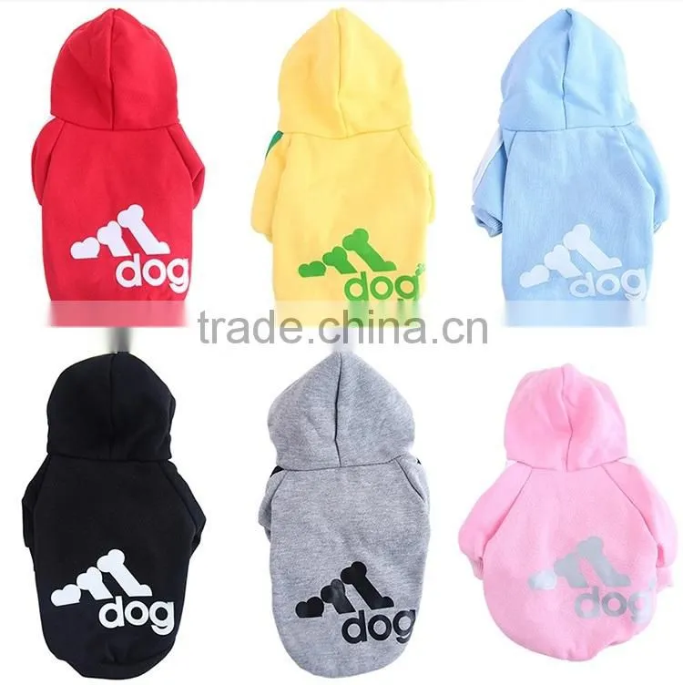 Factory Direct Wholesale Dog Clothes Sweater Fabric Adidog Pet Clothes