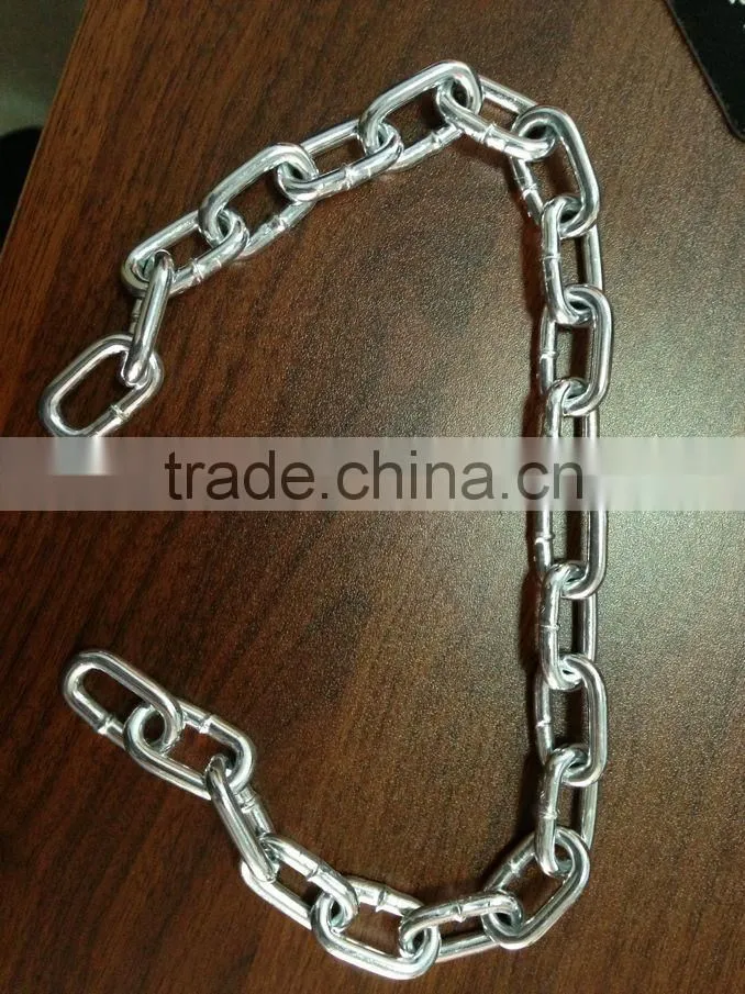China factory link chain welded hot dip galvanized hardware link chain