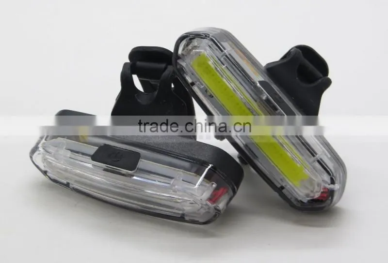 Blue Red LED Plastic Clip Collar 120LM Bicycle Front Light Warm Security Lamp