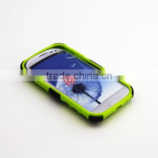 High quality and Best Price, 2 in 1 hybrid cases for Samsung Galaxy S3 i9300, Hybrid cases with stand function