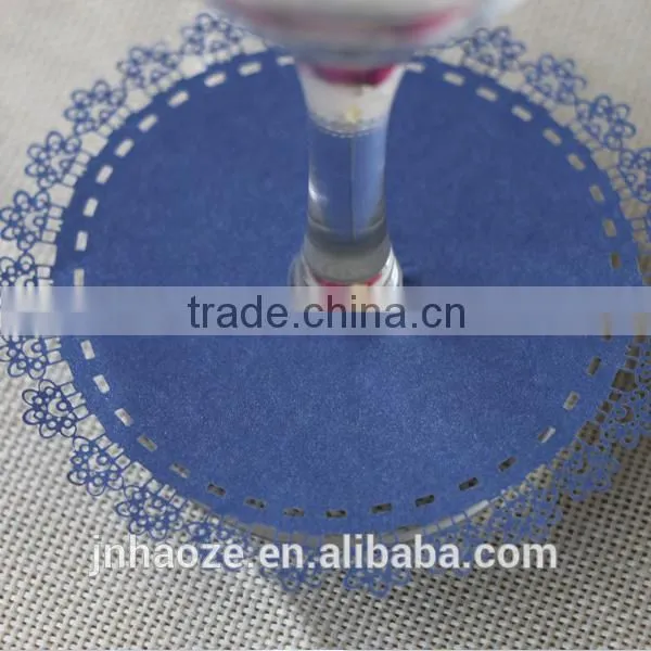 Wedding Party Decoration Place Card on the Bottom of Wine Glass WC-1