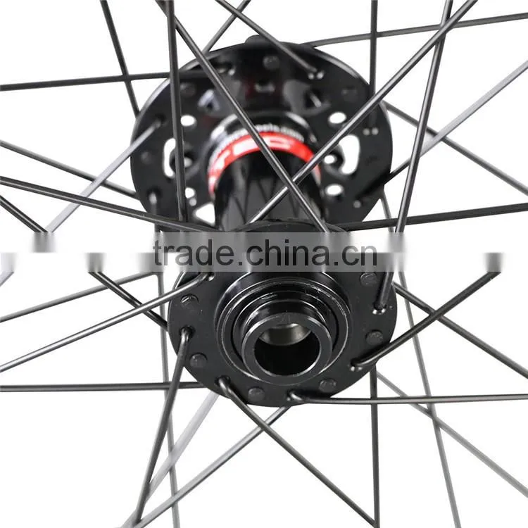 2016 Chinese MTB bike carbon wheels 27.5 40mm width Clincher Tubeless all mountain Wheelset with Novatec Hub 148 and 110