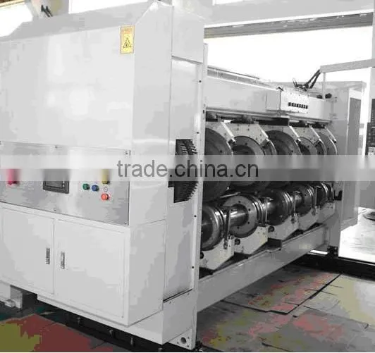 Corrugated carton flexo printer slotter and die-cutter machinery