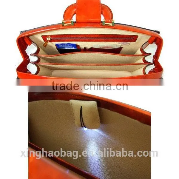 Famous Branded designed men's briefcase, large leather briefcase, unique leather briefcase