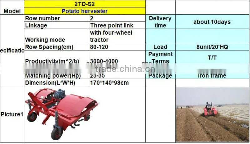 Rotary potato planter and harvester for sale,top-grade in China
