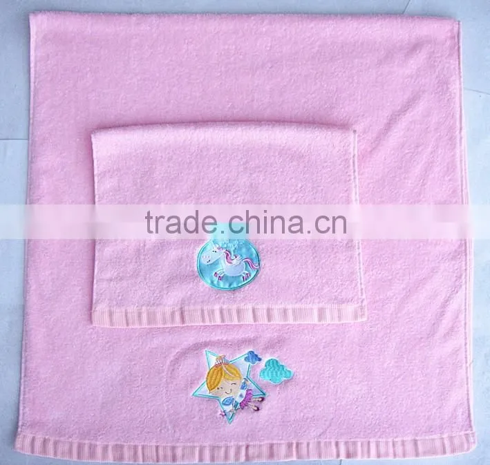 100% Cotton Guest Towel Sets Beige color, decoration bath towel sets