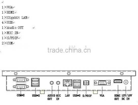 8" fanless touch screen industrial pc(AIO-8000)