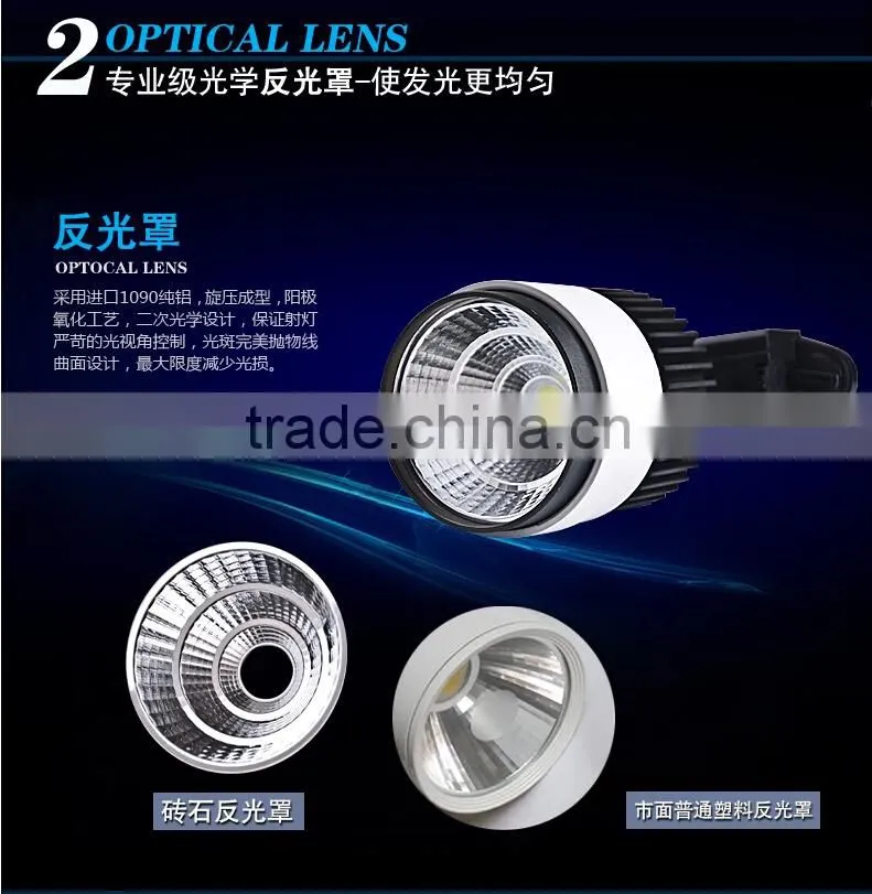 High quality LED Track Light 10W 20W 30W COB The Clothing Store LED spotlight LED Rail Light