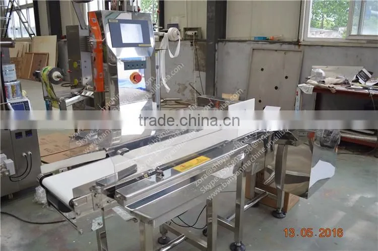 BY-XBC Full automatic metal Weight detector for food, weighting machine