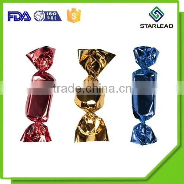 19 mic twist pet wrap film for candy packaging