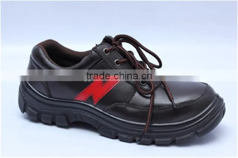 steel toe cap leather safey shoes for construction 9087