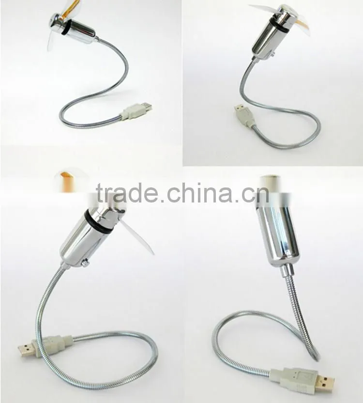 New OEM/ODM Logo Design Metal Flexible Small Electric Rechargeable USB Program LED Custom Message Fan
