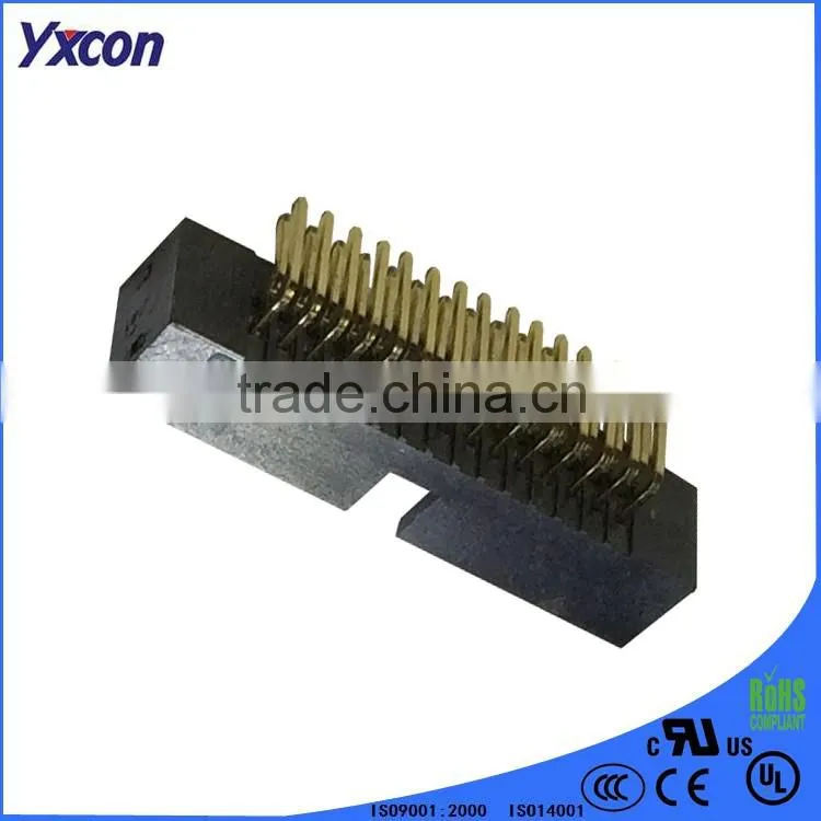 Dongguan Yxcon 1.27mm pitch right angle dual row box header connector