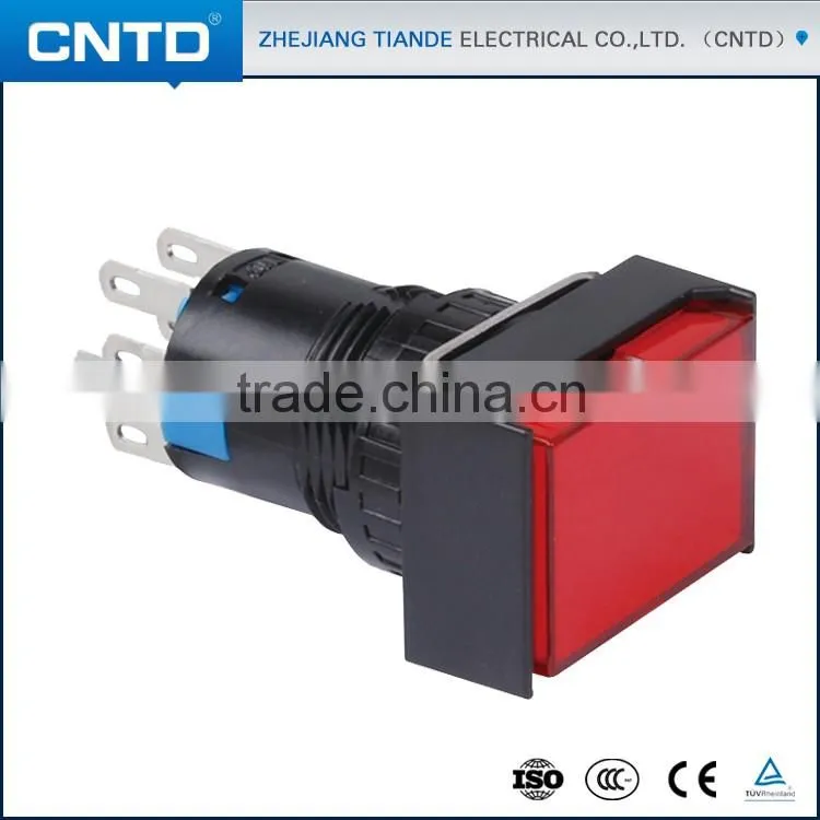 CNTD Best Selling Products LED Push button Switch Rectangle Button C6LH