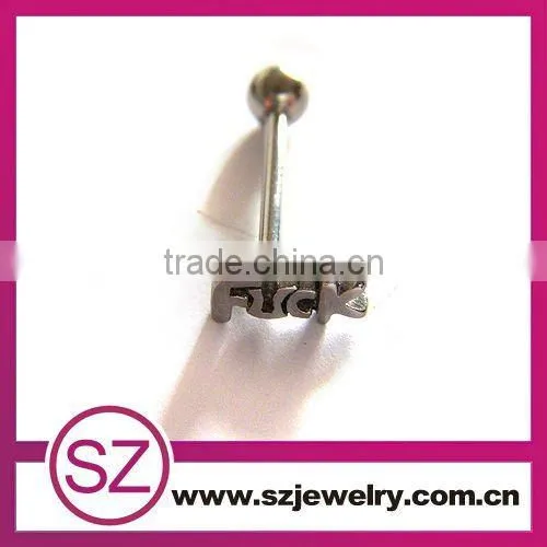 D64 fake barbell piercing