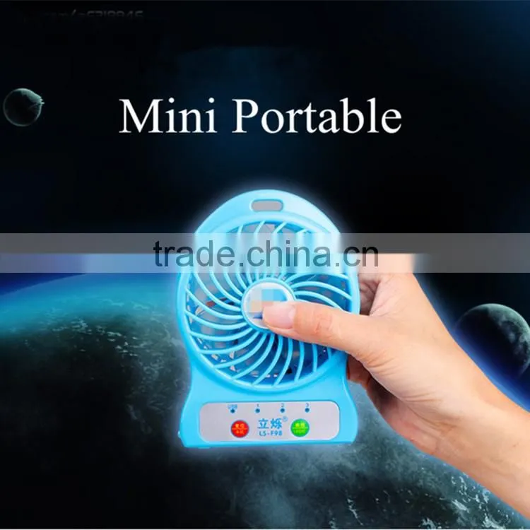 Best gift and price portable mini fan rechargeable fan with battery